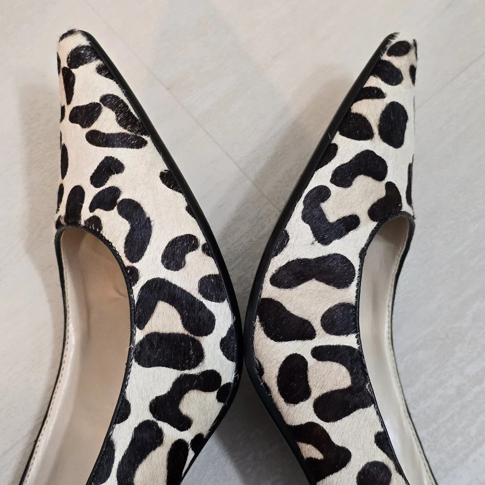 Calvin Klein dolly Women Animal leopard Print Pumps 3" Heels Pointed toe 9.5M - Picture 13 of 16